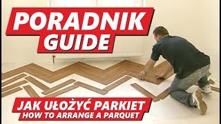 PARKIET w Jodełkę JAK ułożyć Parkiet z paneli samemu Układanie PODŁOGI PARKIETU deski herringbone [upl. by Ahsinotna537]