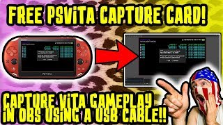 How To Capture PS Vita Gameplay in OBS via USB For Free Henkaku  HEncore [upl. by Eitac]