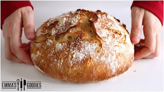 3 Ingredient No Knead Bread WITHOUT a Dutch oven  Easy Bread Recipe [upl. by Viscardi]