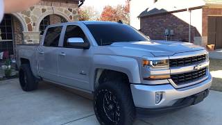 Silverado with 25” Leveling kit and 22x12 😎 [upl. by Willabella]