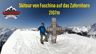 Skitour von Faschina Fontanella auf das Zafernhorn mit 2107m Einsteigerfreundlich [upl. by Eanert]