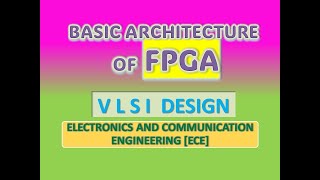 Basic Architecture of FPGA  VLSI [upl. by Kcireddor390]