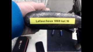 Lefaucheux 1869 cal 16 blackpowder pinfire [upl. by Levitus]