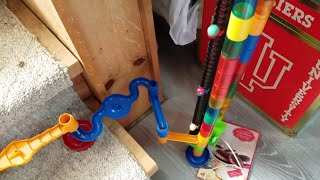 INSANE 2 STORY MARBLE RUN WITH 2 ELEVATORS CRAZY MARBLE RACE [upl. by Aiden]