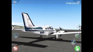 Beechcraft Baron 58  Tutorial  How to fly VFR with out using autopilot X plane Global Mobile [upl. by Yak]