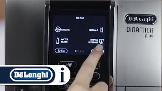 How to use and navigate the menu on your DeLonghi Dinamica Plus ECAM 37095 [upl. by Anehs]