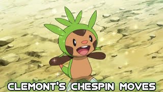 Clemonts Chespin Moves [upl. by Ennoid188]