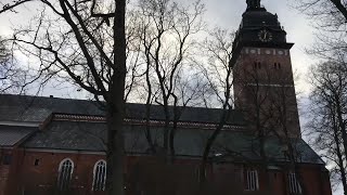 Alla fyra klockorna inne i tornet i Strängnäs domkyrka bildspel 5 inspelningar 8 versioner [upl. by Iaoh]