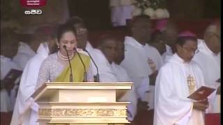 Pope Francis in Sri Lanka Holy Mass and Canonisation of Blessed Joseph Vaz [upl. by Nalat518]