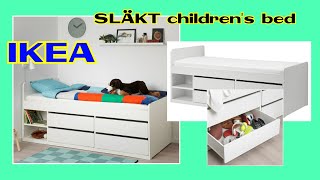 IKEA Malm Bed Frame High w 2 Storage Boxes White  Stop Motion Installation [upl. by Adel719]