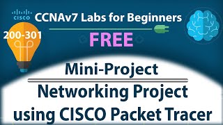 Networking Mini Project1 using CISCO Packet Tracer  Computer Science Project [upl. by Eyllom]