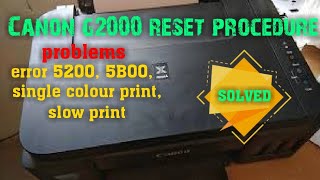 canon g2000 reset error 5200 5B00  canon g2000 6 blink 7 blink solution [upl. by Ramalahs49]