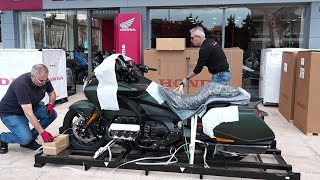 Unboxing 2024 HONDA GOLDWING 1800cc Bagger edition [upl. by Golanka524]