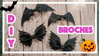 DIY HALLOWEEN Broches de MURCIÉLAGO para el cabello  Lau Kudo [upl. by Martita]