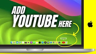 How to Add YouTube to Dock in Mac [upl. by Gwenny]