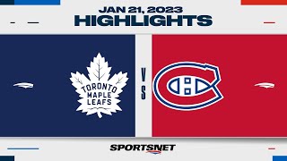 NHL Highlights  Maple Leafs vs Canadiens  January 21 2023 [upl. by Ghiselin]