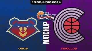 Osos de Manati vs Criollos de Caguas  BSN2024 [upl. by Llenroc216]