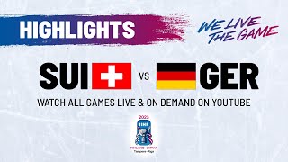 Highlights  Switzerland vs Germany  2023 IIHFWorlds [upl. by Litha403]