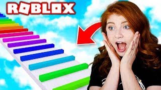 PLAYING MY FIRST ROBLOX RAINBOW OBBY [upl. by Elleynod]