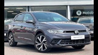 Approved Used Volkswagen Polo RLine 10 TSI Manual Smokey Grey  Wrexham Volkswagen [upl. by Eade]