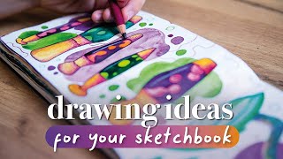 4 Ways to Fill a Sketchbook  Art Journal Ideas [upl. by Holladay275]