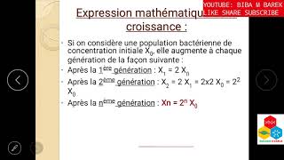 Cours Croissance bactérienne [upl. by Handel]