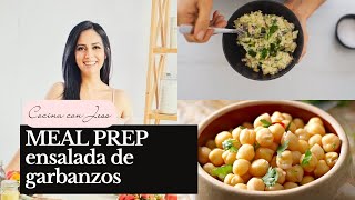 MealPrep Saludable  Ensalada de garbanzos para perder peso [upl. by Isidor]