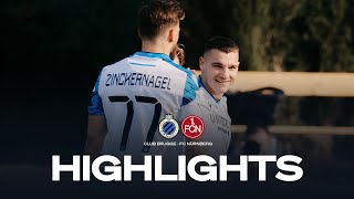 HIGHLIGHTS  CLUB BRUGGE  FC NÜRNBERG  FRIENDLY  20232024 [upl. by Venetis212]