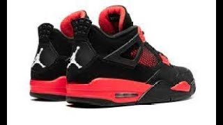 20 Jordan 4 Red Thunder Replica Shoes Weidian Sugargoo [upl. by Nancee842]