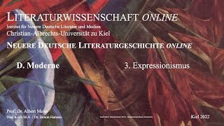 Literaturgeschichte online  Moderne Expressionismus  van Hoddis Weltende 16 von 17 [upl. by Tirrej]