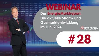 Der EnergieMarkt im Juni 2024  Die aktuelle Strompreis und Gaspreisentwicklung [upl. by Imoan]