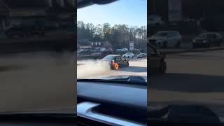 Honda Civic driving with flames coming out of the rear tire in Georgia  ppvtahoe [upl. by Furlong202]