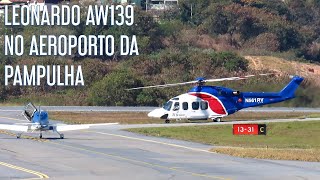 BRISTOW HELICOPTERS LEONARDO AW139 N561RV NO AEROPORTO DA PAMPULHA [upl. by Annaerdna]