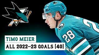 Timo Meier 28 All 40 Goals of the 202223 NHL Season [upl. by Ayital397]