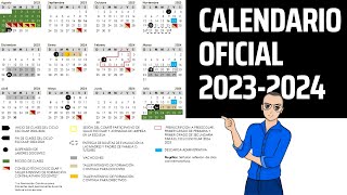 OFICIAL 📆 Calendario escolar 20232024 [upl. by Adla]