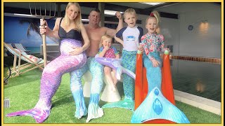 ALS ZEEMEERMiN ZWEMMEN iN ZWEMBAD 🧜‍♀️🧜‍♂️  Bellinga Vlog 2058 [upl. by Belden975]