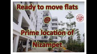 Ready to move flats for sale  Nizampet Hyderabad [upl. by Ettedualc678]