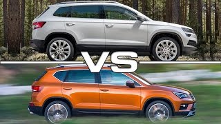 2018 Skoda Karoq vs 2017 Seat Ateca [upl. by Golliner]