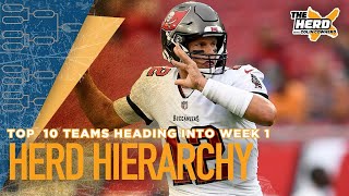 Herd Hierarchy Colin ranks the top 10 teams in the NFL heading into Week 1  NFL  THE HERD [upl. by Py473]