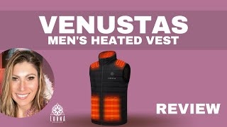 Venustas Mens Heated Vest with Battery Pack 74V Heated hunting vest REVIEW [upl. by Madelina]