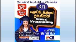 2023 Intake Bachelor of Information Technology BIT  UCSC [upl. by Esteban820]