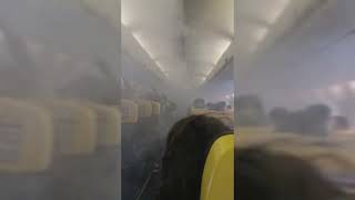 Plane Fills With Smoke After Takeoff [upl. by Akinom]