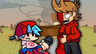 fnf tord red fury preremastereddTordbot cutscene [upl. by Arrio737]