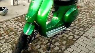 vespa 130 polini freni a disco e marmitta simonini racing [upl. by Htes433]