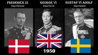 Timeline of rulers of the UK Sweden and Denmark 1523  2024 [upl. by Hahseram]