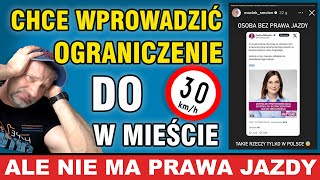 Nowa przewodnicząca sejmowego zespołu ds BRD nie zdała na prawko ale chce ostro karać kierowców [upl. by Enylecoj]