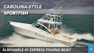 Albemarle 41 Express Offshore Fishing Boat Review  YachtWorld [upl. by Ennahs447]