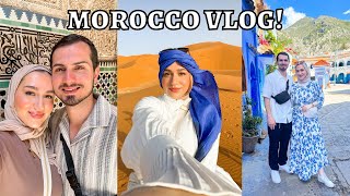 MOROCCO VLOG  TRAVEL WITH US Casablanca Rabat Tangier Chefchaouen Fez Merzouga Sahara Dessert [upl. by Lirbij757]