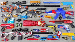 Tembak Plastik Nerfgun Seperti  Watergun Soft Bullet Sniper Ak47 M16 Machine Gun Nerf 198 [upl. by Ilrebma]