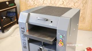 iTECH TH410S Thickness Planer with spiral cutter block  Scott  Sargeant [upl. by Trelu946]